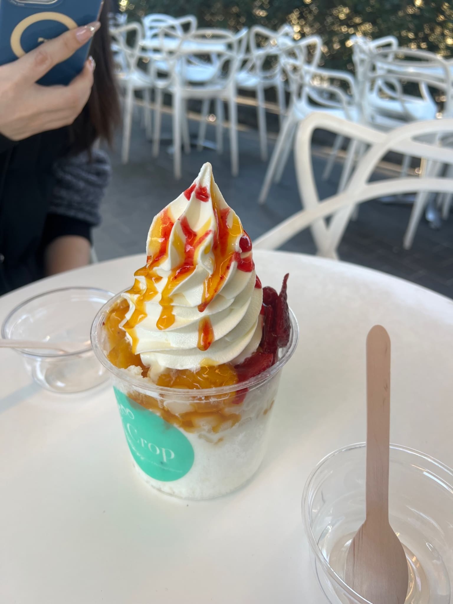 Mango & Strawberry Bingsoo at Cafe Crop Strathfield