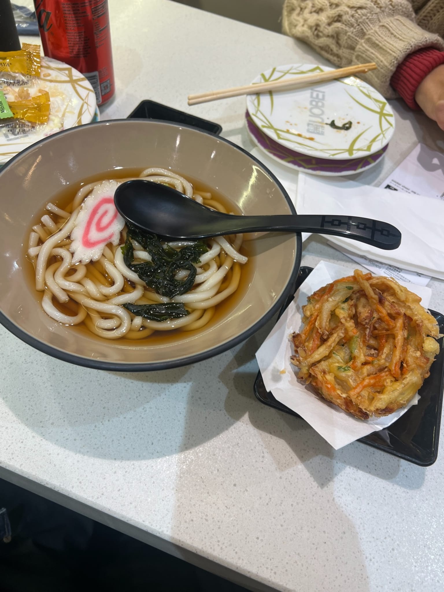 Vegetable Tempura Udon at UOBEI - Central Park