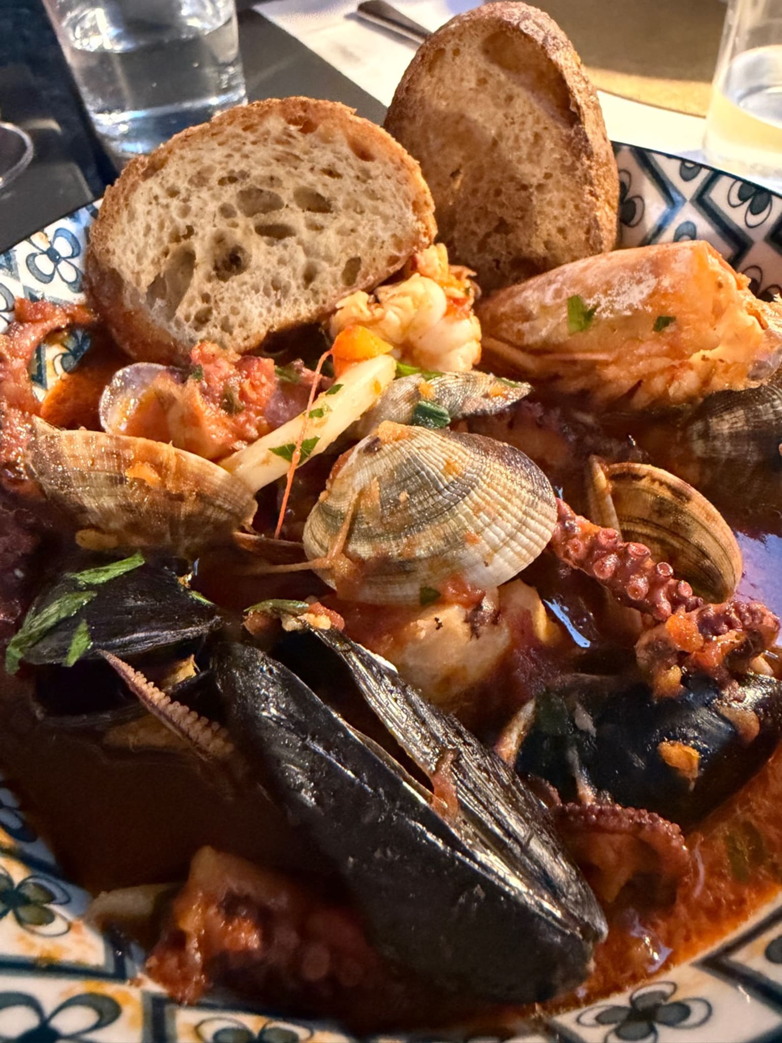 Italian Seafood Soup - Zuppa at Ristorante Lo Storico in Como dal 1941