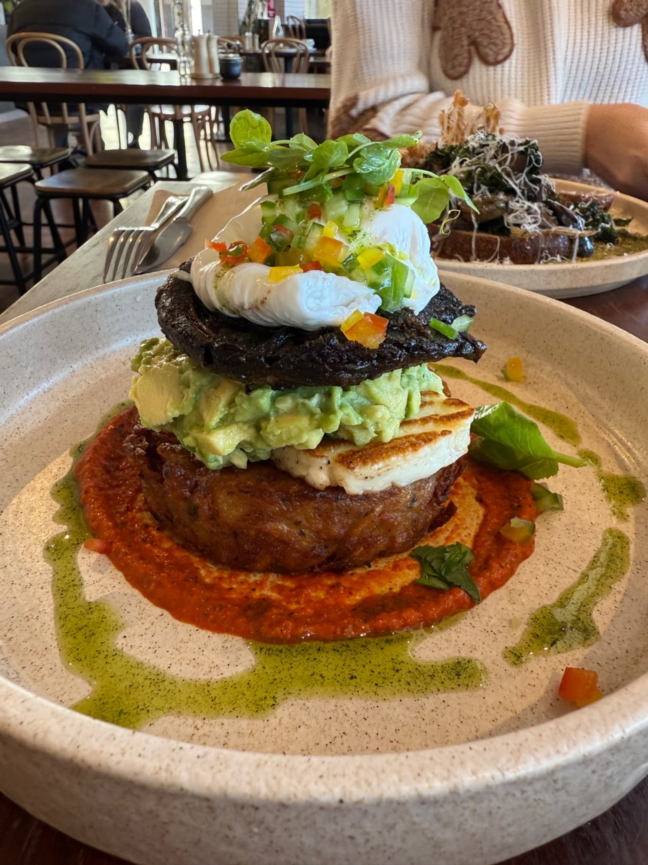 Hash Fritters at East Row Cafe
