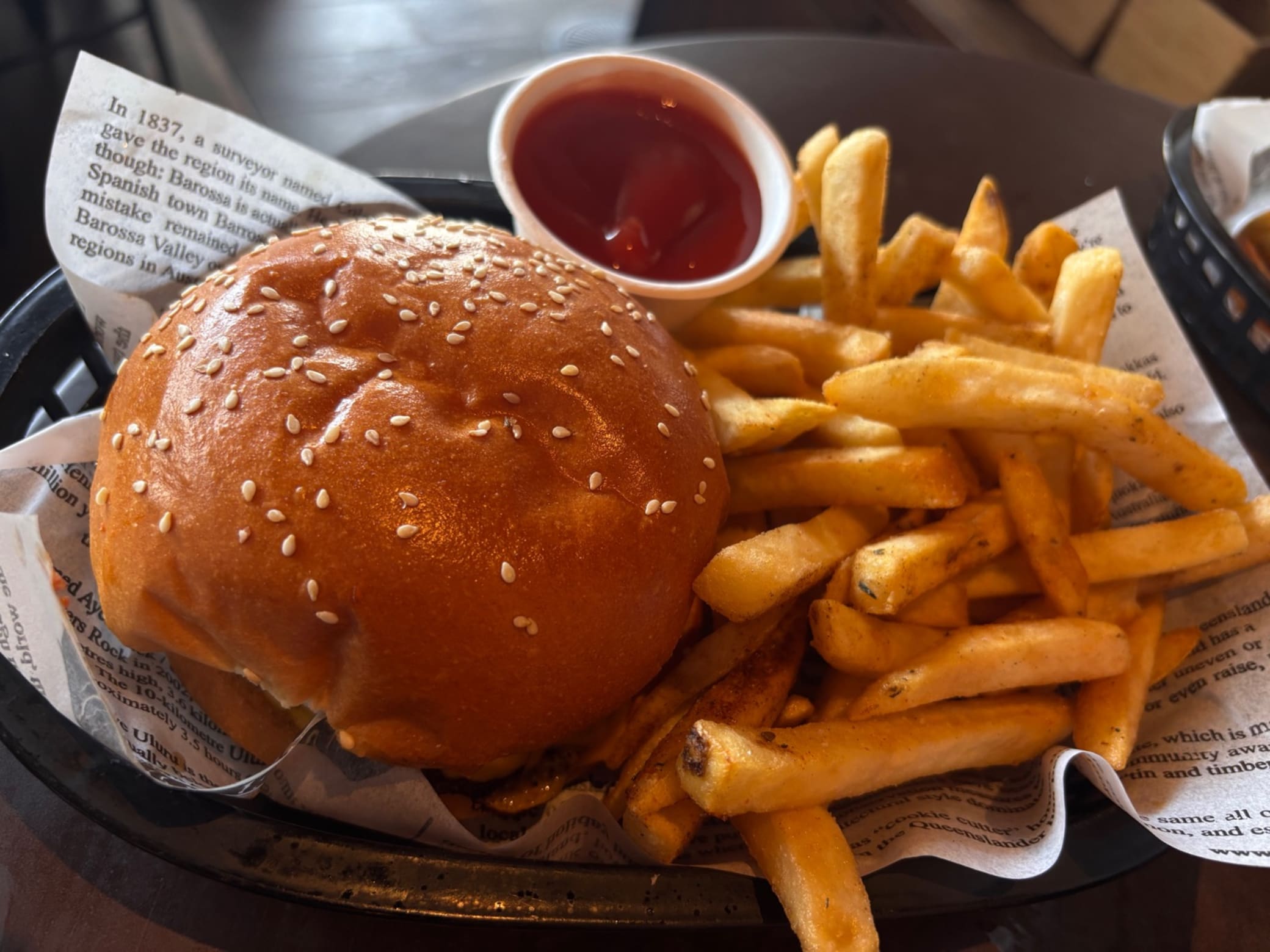 Cheeseburger at The Stoned Crow