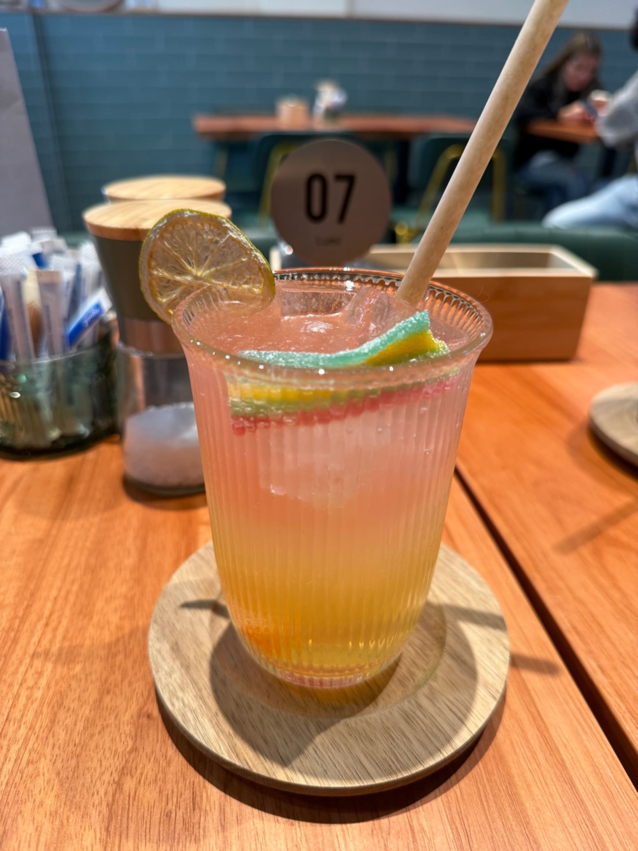 Mango Passion Fruit Soda at Lumi Cafe • Coffee • Soufflé pancake • Breakfast • Lunch