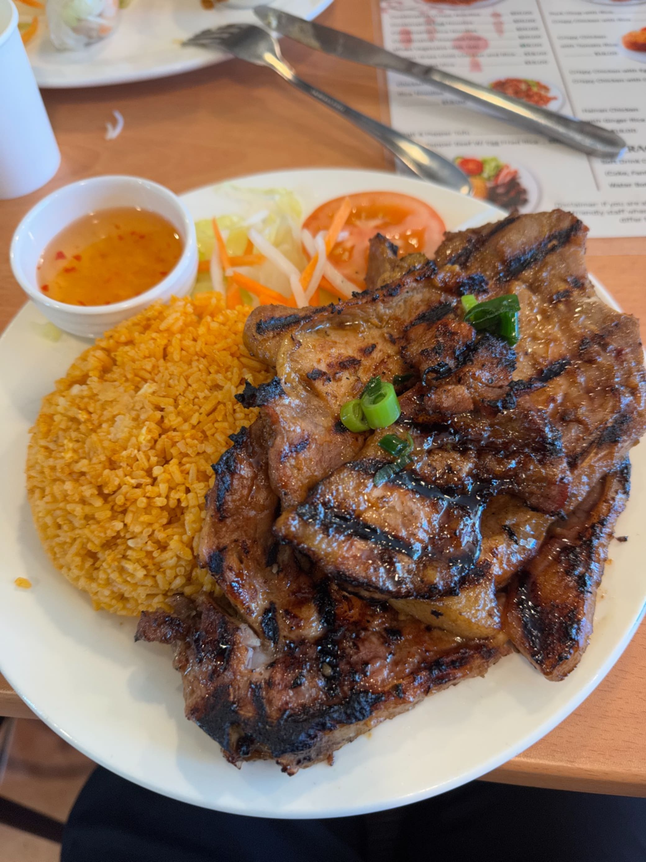 Pork Chop with Rice at Happy Pho