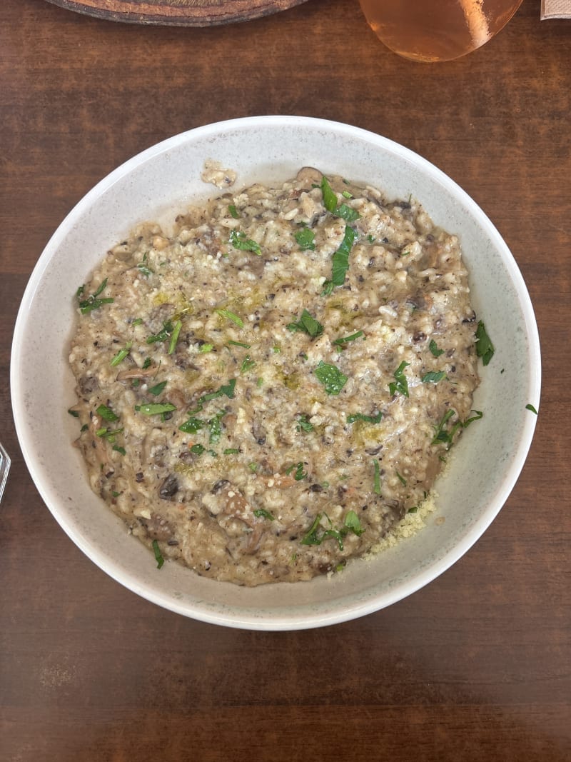 Mushroom Risotto at Borruso's Crows Nest