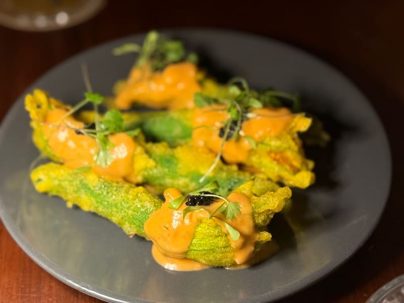 Fried Zucchini Flowers at Employees Only Restaurant & Bar