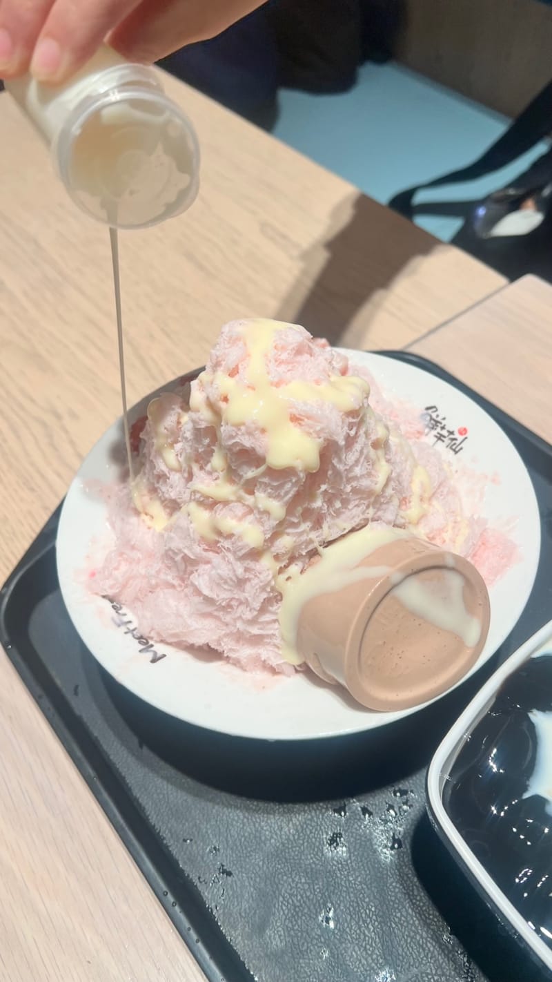 Strawberry Bingsu at Meet Fresh Chatswood