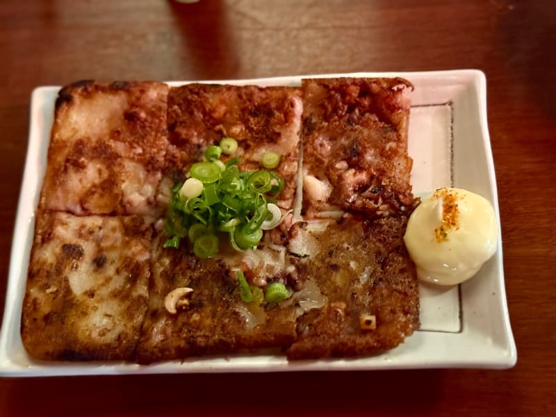 Squid Pancake at Yakitori Yurippi