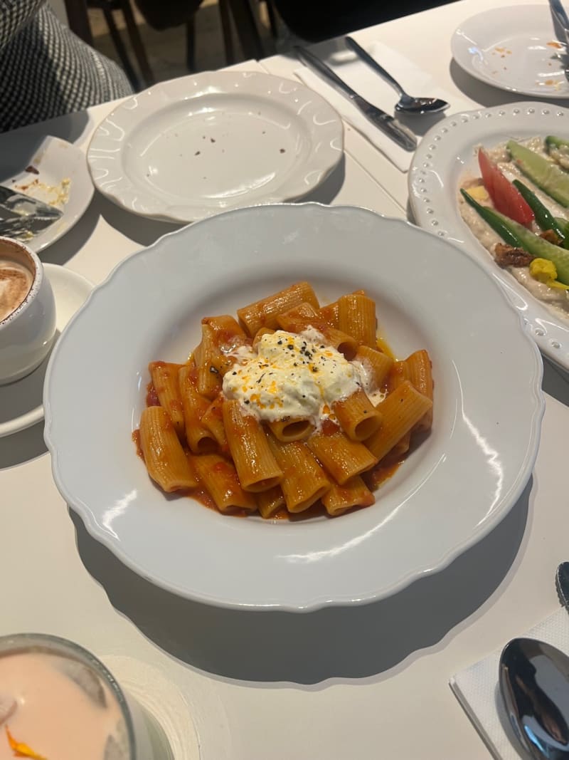 Tomato Rigatoni at Jinius