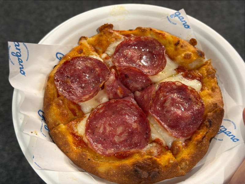 Salami Pizza at Gargano