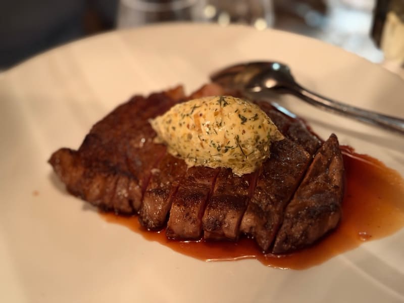 250g Portoro Black Angus Scotch Fillet Mbs4+ at Otto Ristorante