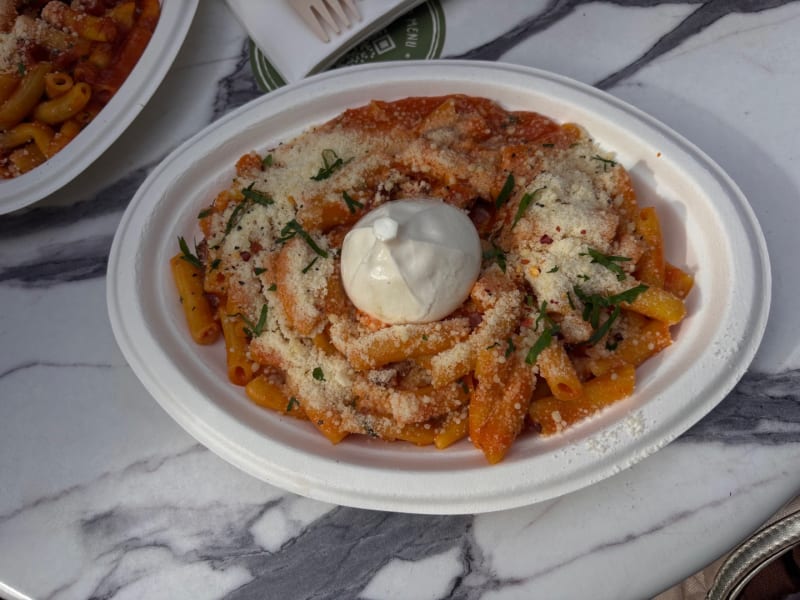 Vodka Burrata at Str'eats Pasta Bar & Desserts