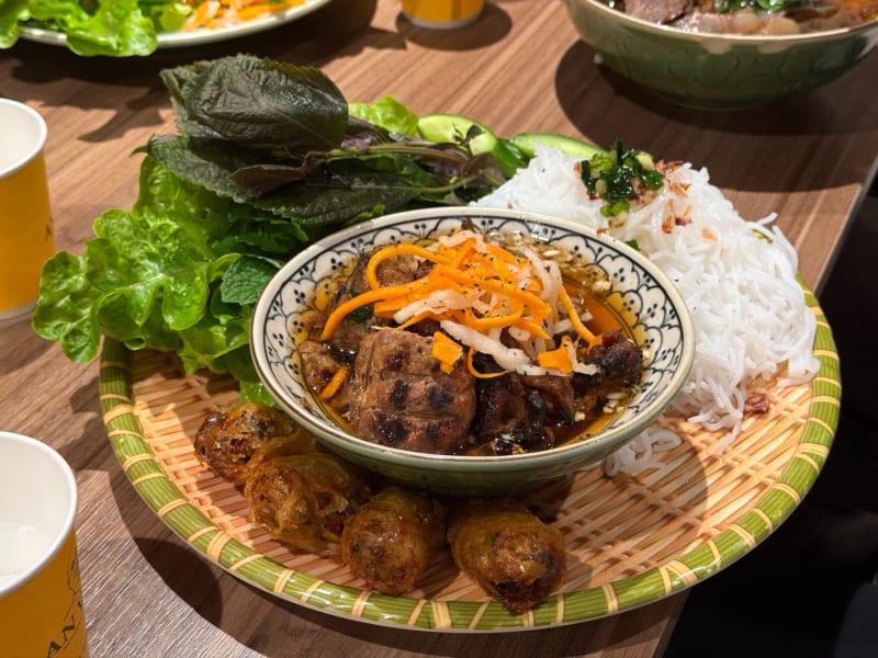Special Hanoi Pork & Crab 'Nem' Vermicelli (Bun Cha Dac Biet) at An Viet Chatswood