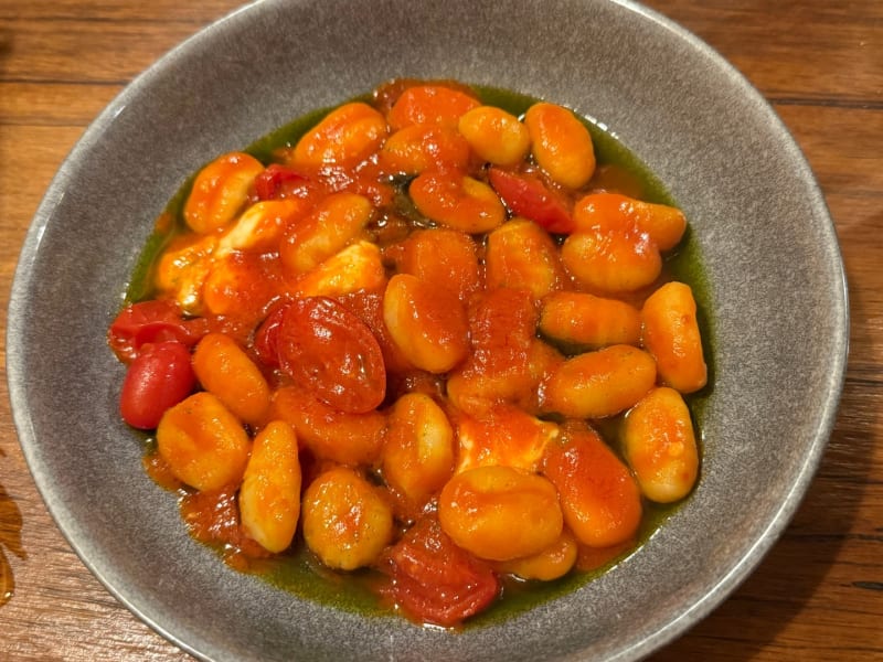 Gnocchi, Napoli Sauce, Cherry Tomato, Fior Di Latte, Basil at Al Taglio