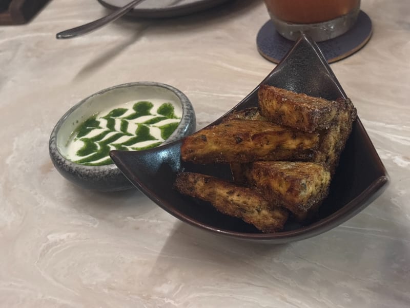 Zucchini Tots (V) at Senia