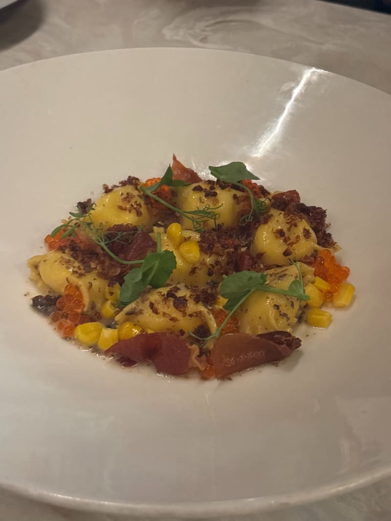 Corn Agnolotti at Senia