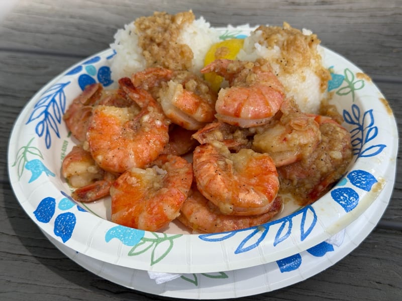 Garlic Shrimp at Giovanni's Shrimp Truck