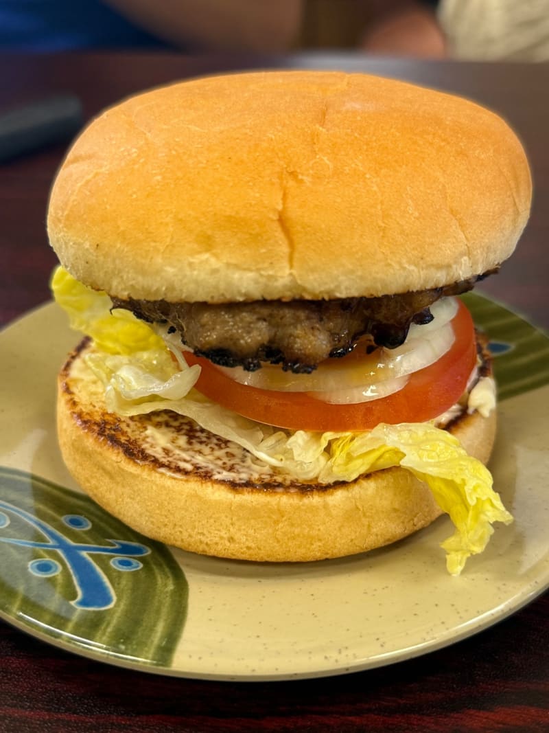 Teri Beef Burger at Shige's Saimin Stand