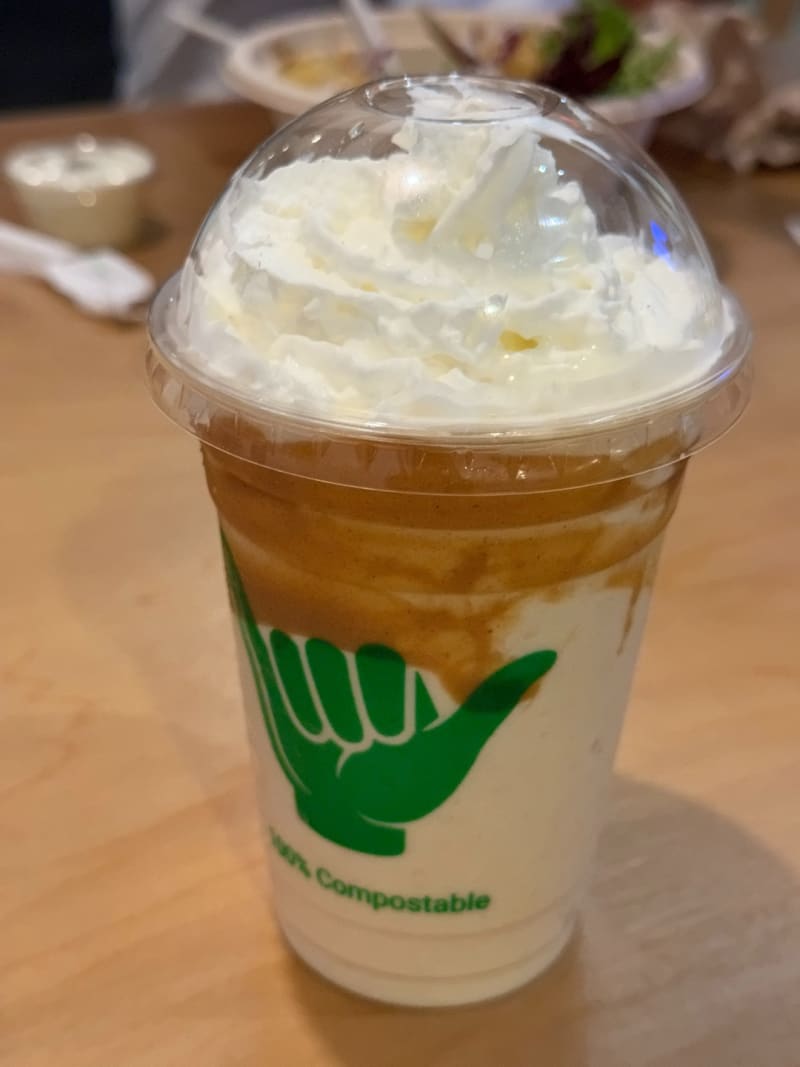 Vanilla Shake with Peanut Butter at Seven Brothers - Laie
