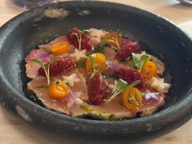 Kampachi Crudo at Senia