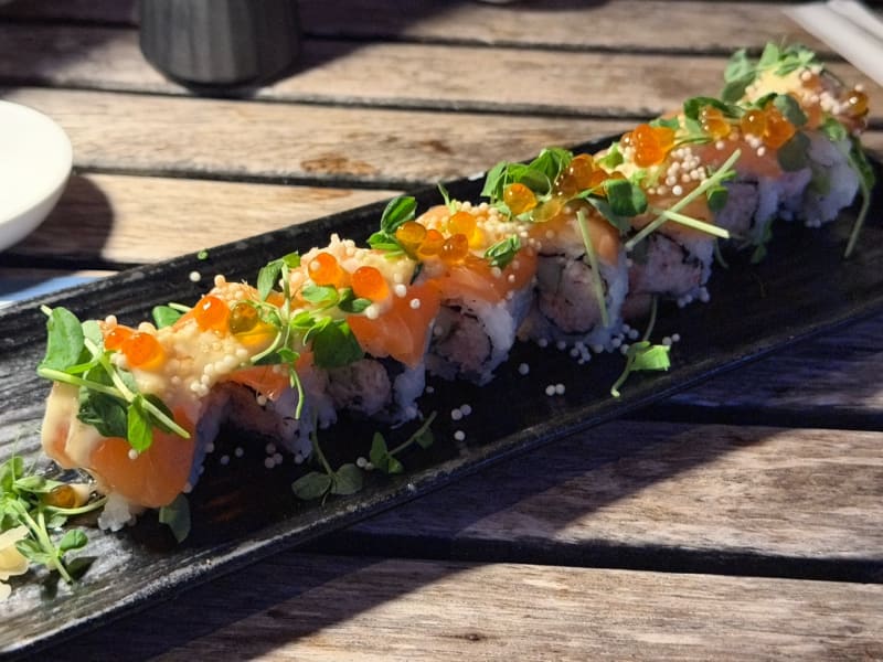 Surf & Salmon Roll at Beach House By Roy Yamaguchi