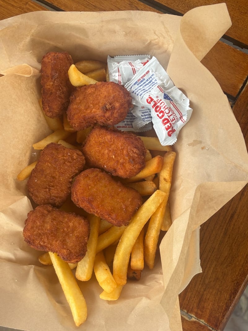 Chicken Nuggets, 1 Serving of Chips at Kiwi Style Fish And Chips
