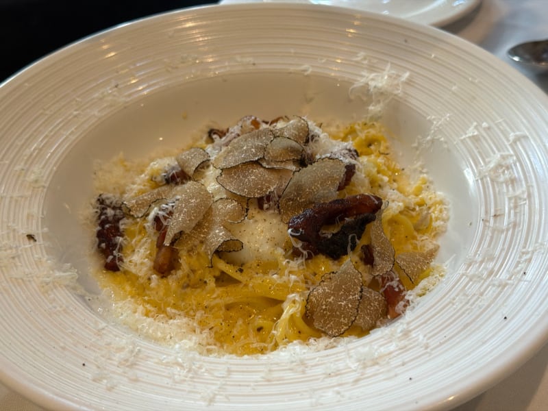Truffle Carbonara at Taormina Sicilian Cuisine