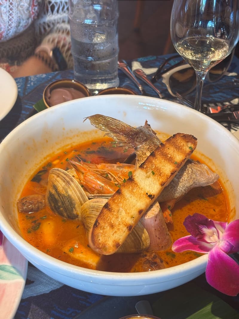 Mama's Bouillabaisse - Ahi, Mahi-mahi, Kaua'i Prawns, Nomilu Clams and at Mama's Fish House