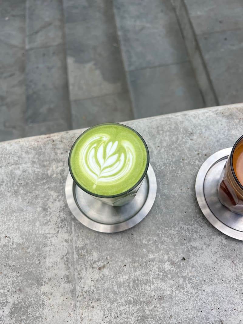 Matcha Latte at Comission Coffee