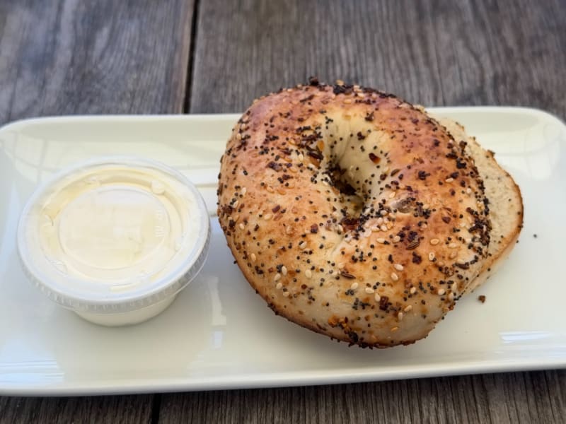 Everything Bagel at Akamai Coffee Company - Wailea