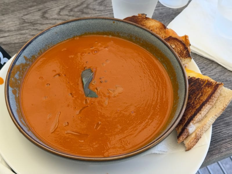 Tomato Basil Bisque at Akamai Coffee Company - Wailea