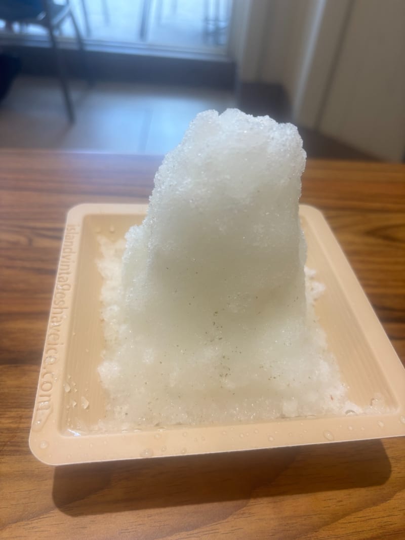 Lychee Mint Shave Ice at Island Vintage Shave Ice