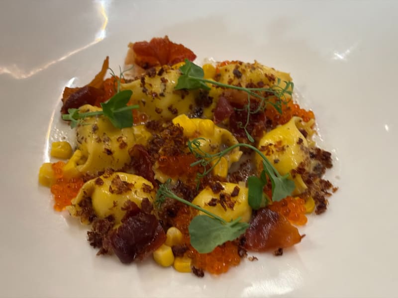 Corn Agnolotti at Senia
