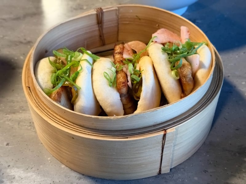 Steamed Pork Buns at Burger Den