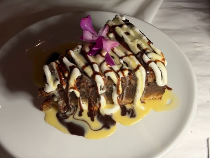 Chocolate Macadamia Nut Tart at Kai Eats + Drinks