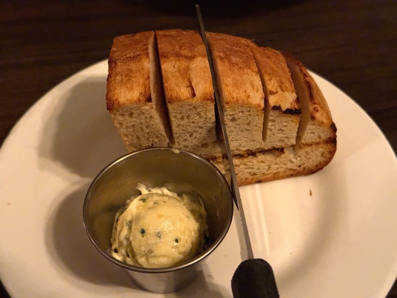 1/4 Loaf of Roasted Garlic Bread at Jackie Rey's Ohana Grill Hilo