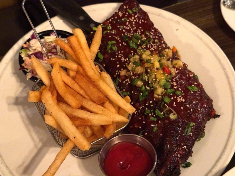 Guava Bbq Glazed Baby Back Ribs at Jackie Rey's Ohana Grill Hilo