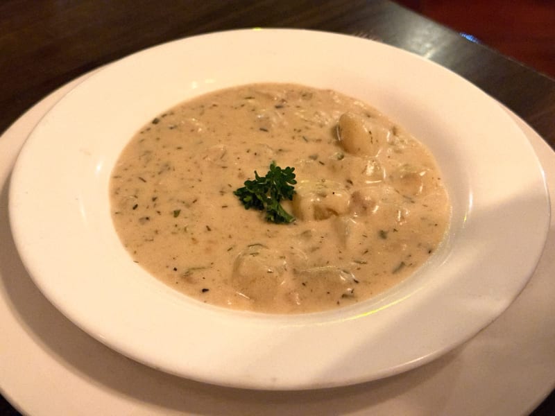 New England Clam Chowder at Jackie Rey's Ohana Grill Hilo
