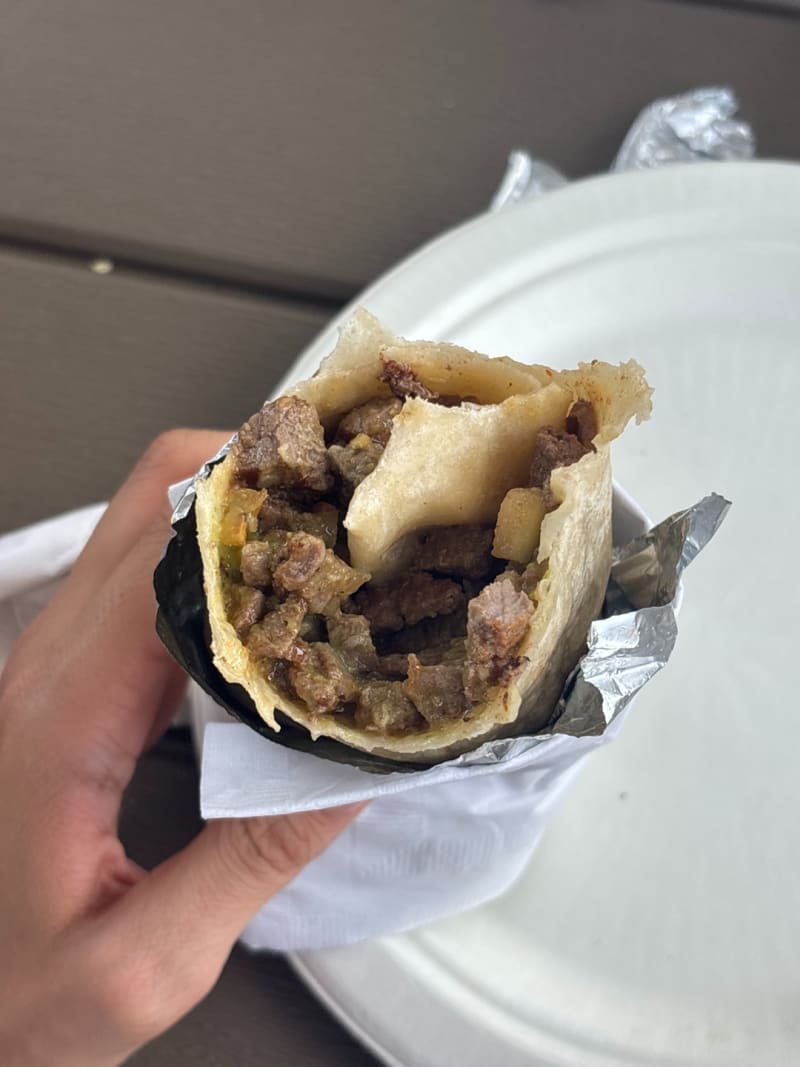 Carne Asada Burrito at Paco's Tacos Express