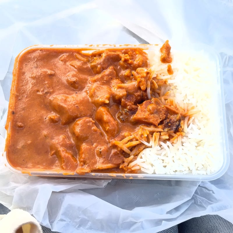 Butter Chicken and Rice at North Indian Flavour - Street Food