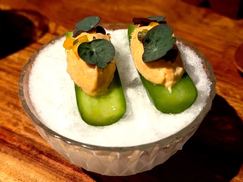 Ben's Cucumber & Cod Wing at Exp. Restaurant