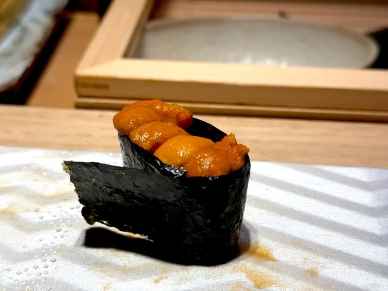 Sea Urchin Roe - Hokkaido, Japan at Getsushi Omakase