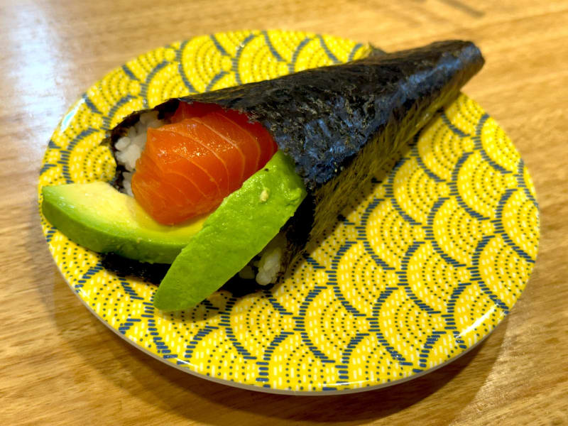 Salmon Avocado Handroll at Sushiru Northbridge
