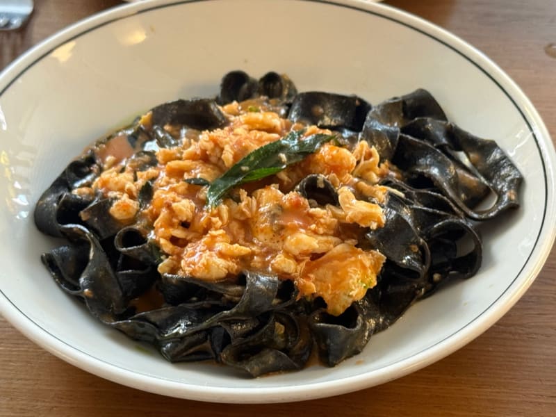 Tagliatelle Al Nero at Fabbrica Pasta Bar Newtown