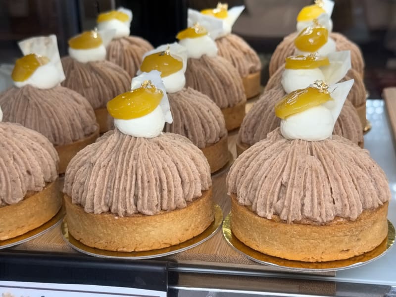 Chestnut Mont Blanc Tart at Azuki Bakery