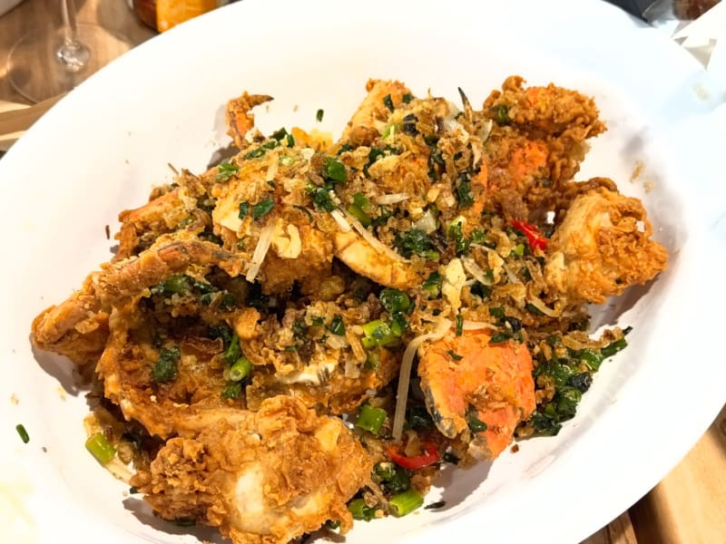 Hong Kong Style Dry Chilli Mud Crab at Nicholas Seafood