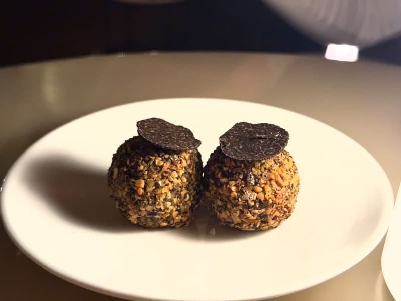 Chestnut, Truffle and Shiitake Arancini at Bennelong
