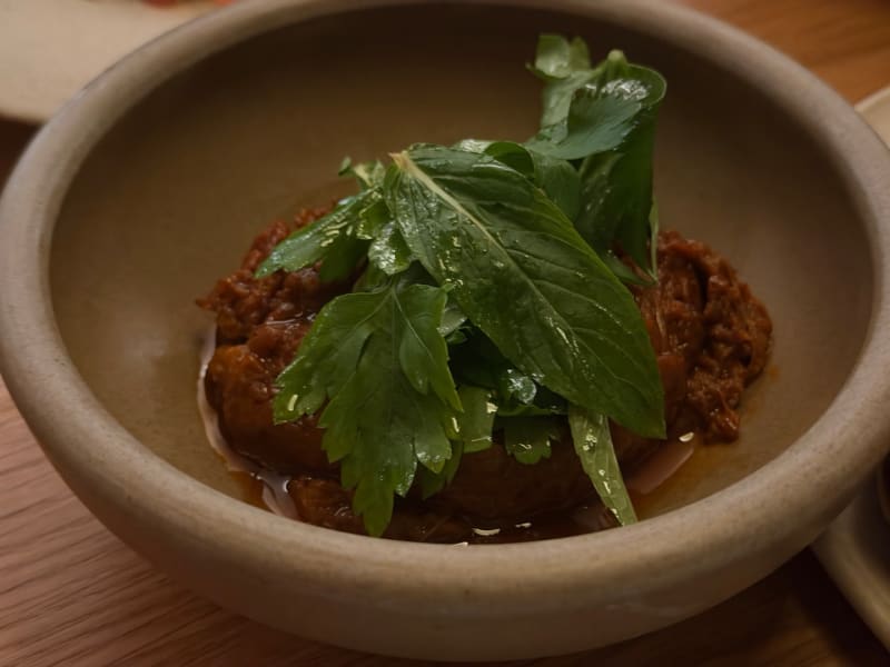 Eggplant Mes 'a' Aha at Aalia Restaurant Sydney