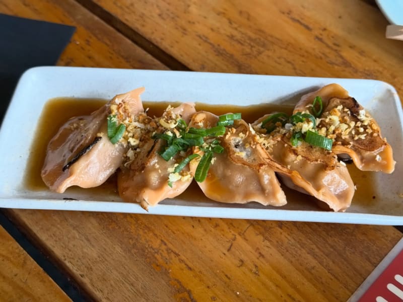 Duck Gyoza at Harajuku Gyoza Beer Stadium Darling Harbour