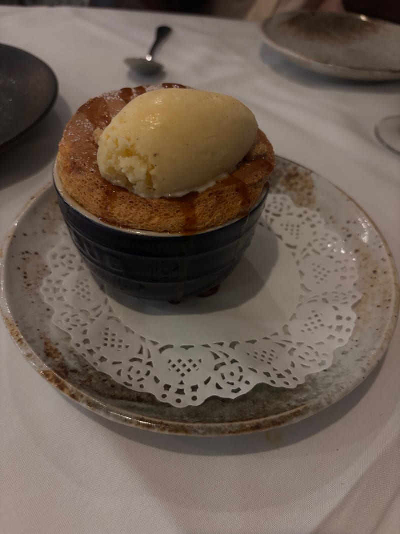 Soufflé Façon Tarte Tatin - Caramel Soufflé, Apple, Salted at Fleur De Mizu
