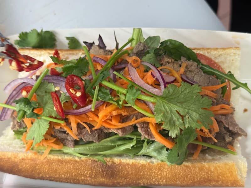 Lemongrass Beef Banh Mi at High Street Bakery Northbridge Northbridge